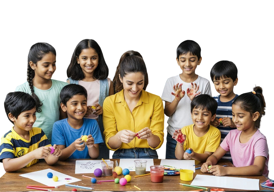 Students engaging in a learning activity